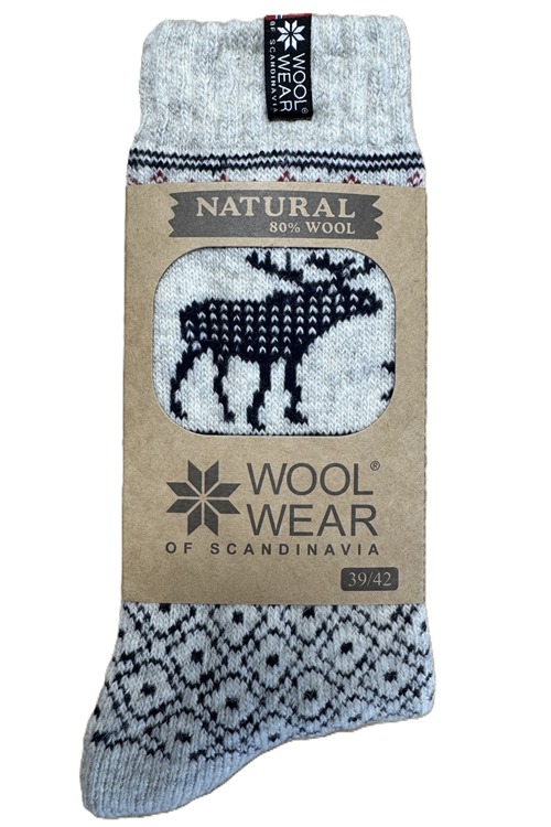 Varma ullstrumpor från WOOLWEAR af 80% lammull